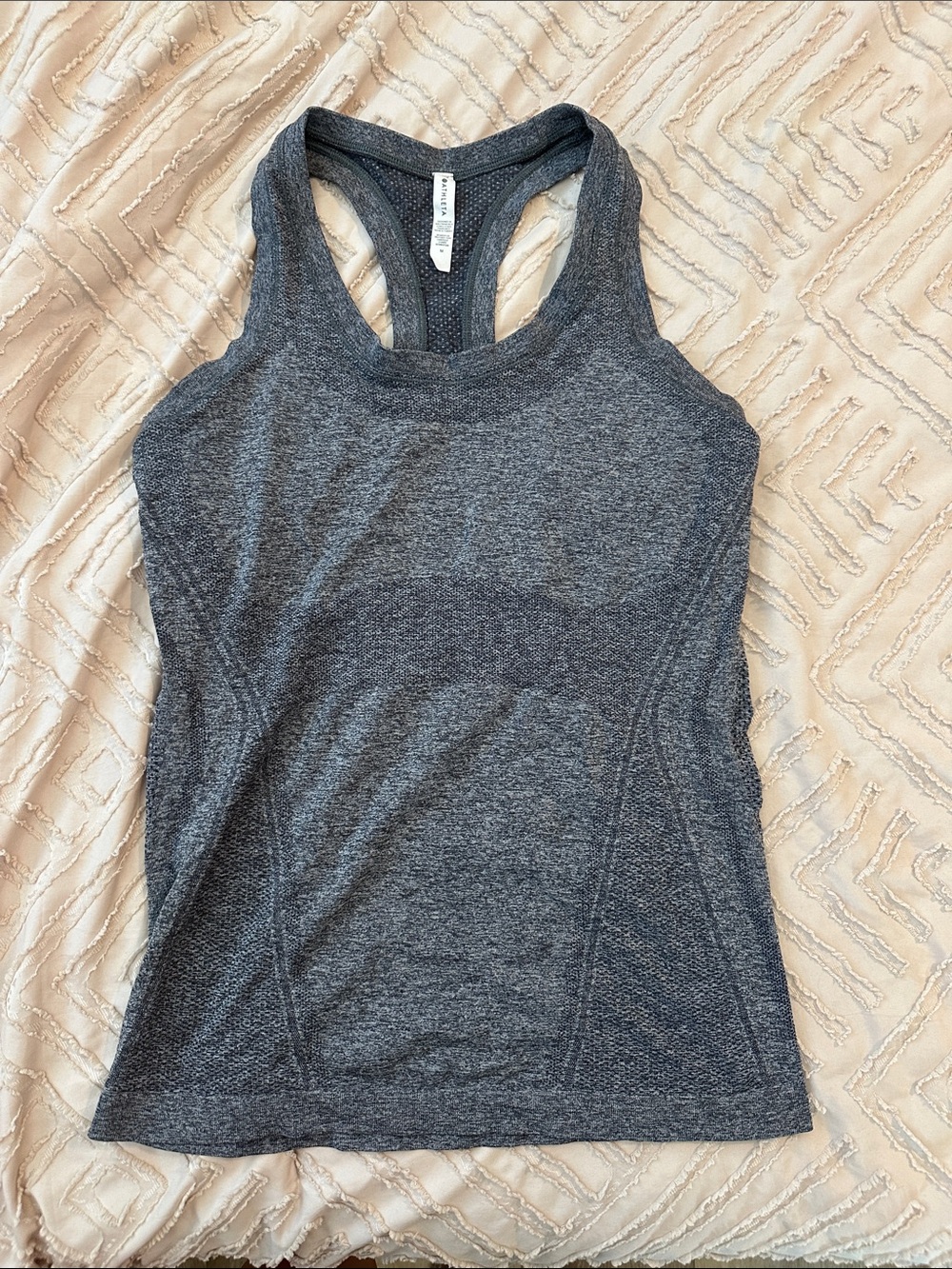 Atletica Women's Dark Gray Racerback Tank Top - Athletic Fit